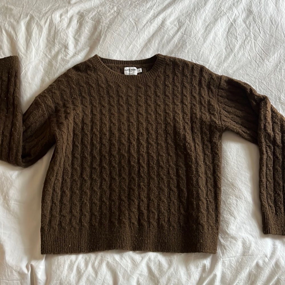 Claire Rose x Na-kd brown sweater